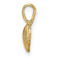 10K Mini Scallop Shell Charm-10K7935
