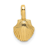 10K Mini Scallop Shell Charm-10K7935