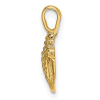 10K Mini Conch Shell Charm-10K7936