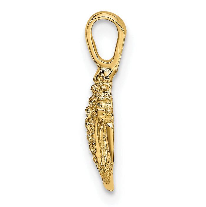 10K Mini Conch Shell Charm-10K7936