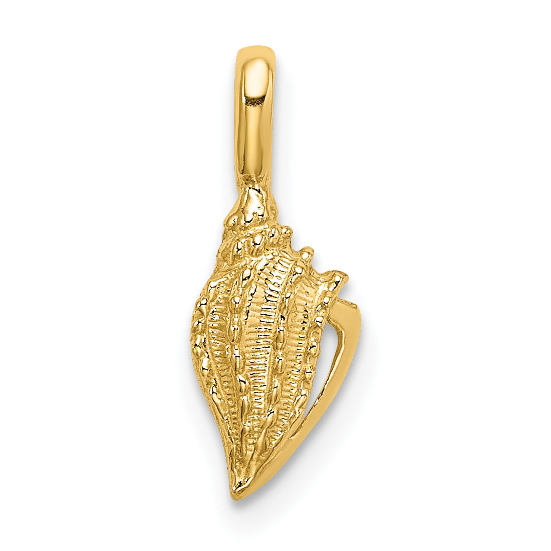 10K Mini Conch Shell Charm-10K7936