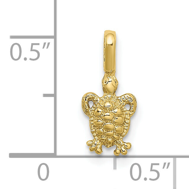 10K Mini Sea Turtle w/ Fixed Bail Charm-10K7937