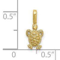 10K Mini Sea Turtle w/ Fixed Bail Charm-10K7937