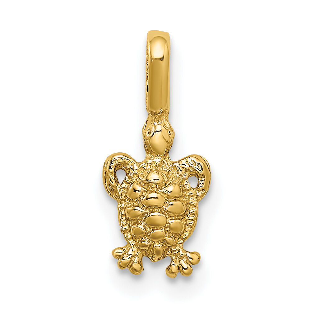 10K Mini Sea Turtle w/ Fixed Bail Charm-10K7937