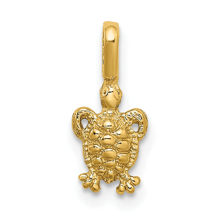 10K Mini Sea Turtle w/ Fixed Bail Charm-10K7937