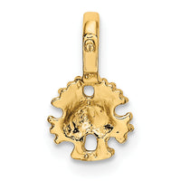 10K Mini Sand Dollar w/ Fixed Bail Charm-10K7938