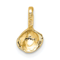 10K Mini Clam Shell Charm-10K7940