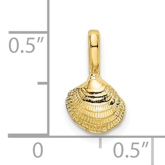 10K Mini Clam Shell Charm-10K7940