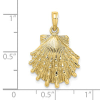 10K Lions Paw Shell Charm-10K7965