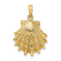 10K Lions Paw Shell Charm-10K7965