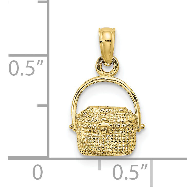 10K 2-D Nantucket Basket Charm-10K7967