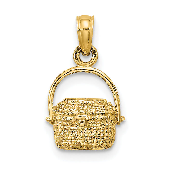 10K 2-D Nantucket Basket Charm-10K7967