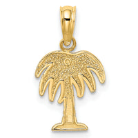 10K Charleston Palm Tree Charm-10K7991