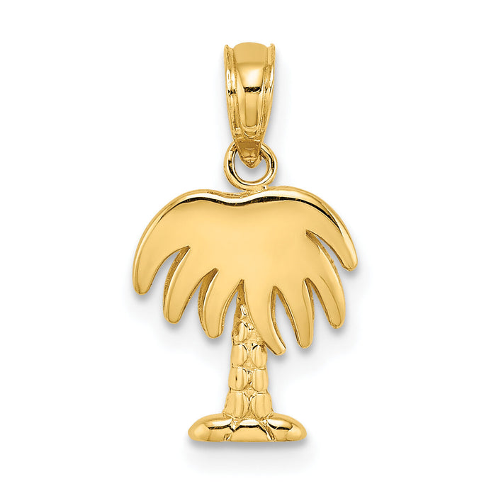 10K Charleston Palm Tree Charm-10K7991