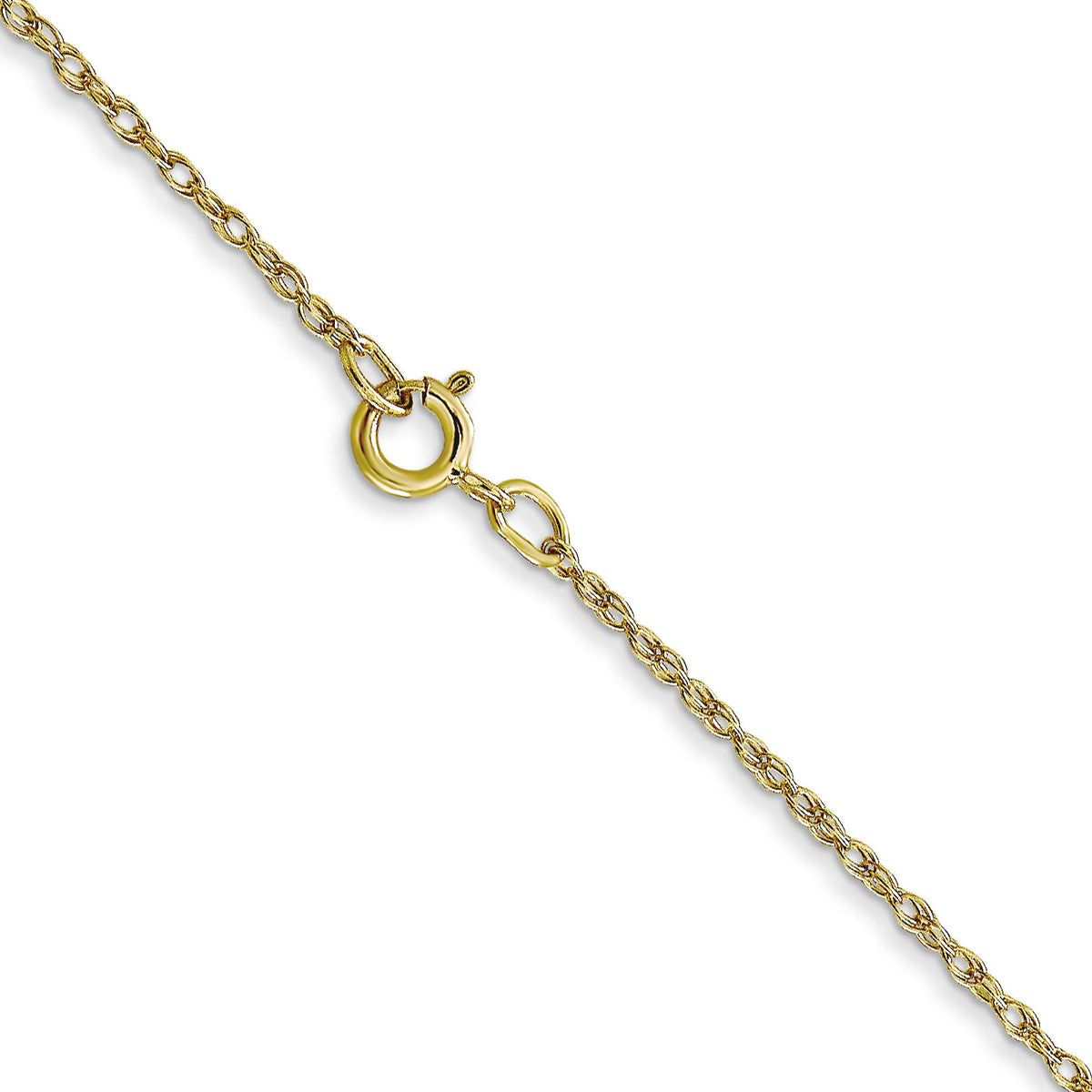 10k .7mm Carded Cable Rope Chain-10K7RY-24