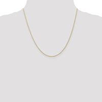 10k .7mm Carded Cable Rope Chain-10K7RY-20