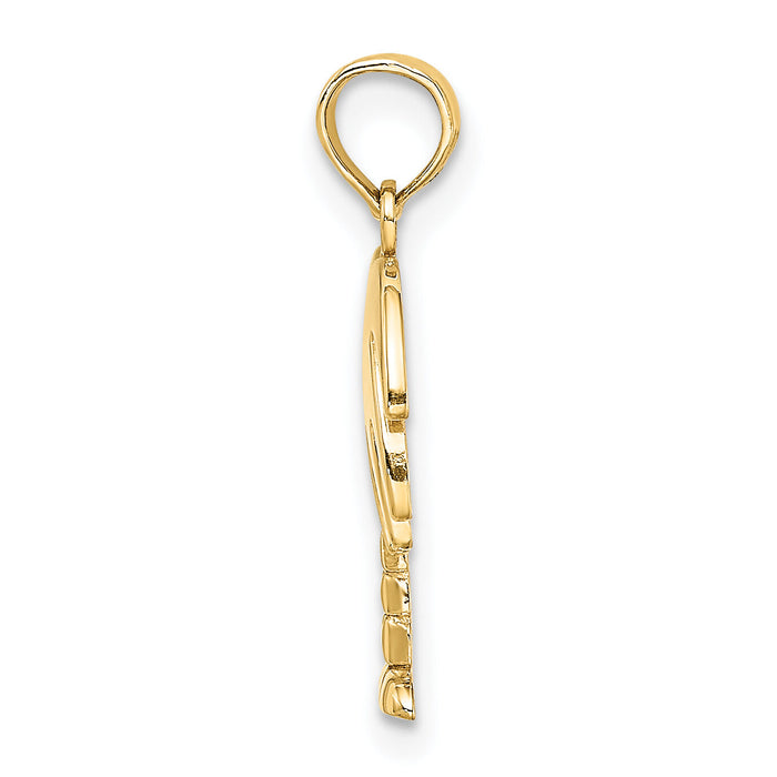 10K Charleston Palm Tree Charm-10K8005