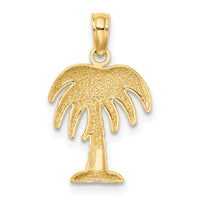 10K Charleston Palm Tree Charm-10K8005
