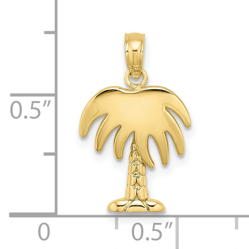 10K Charleston Palm Tree Charm-10K8005