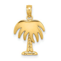 10K Charleston Palm Tree Charm-10K8005