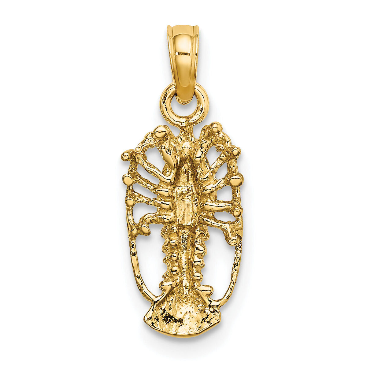 10K Florida Lobster with Out Claws Charm-10K8038