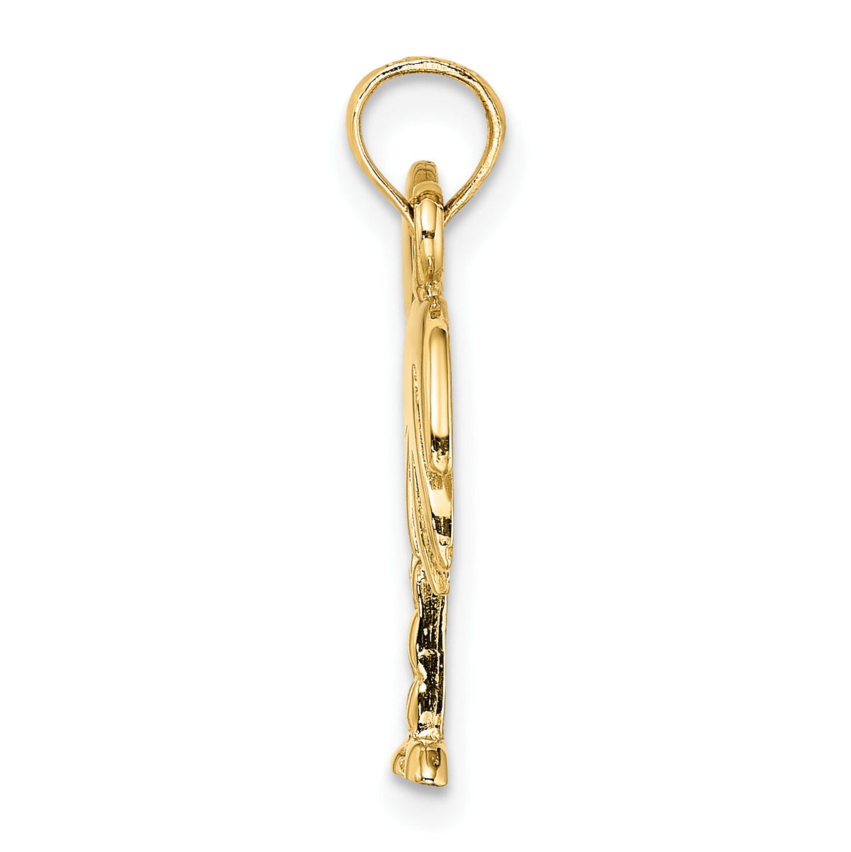 10K Polished Charleston Palm Tree Charm-10K8059