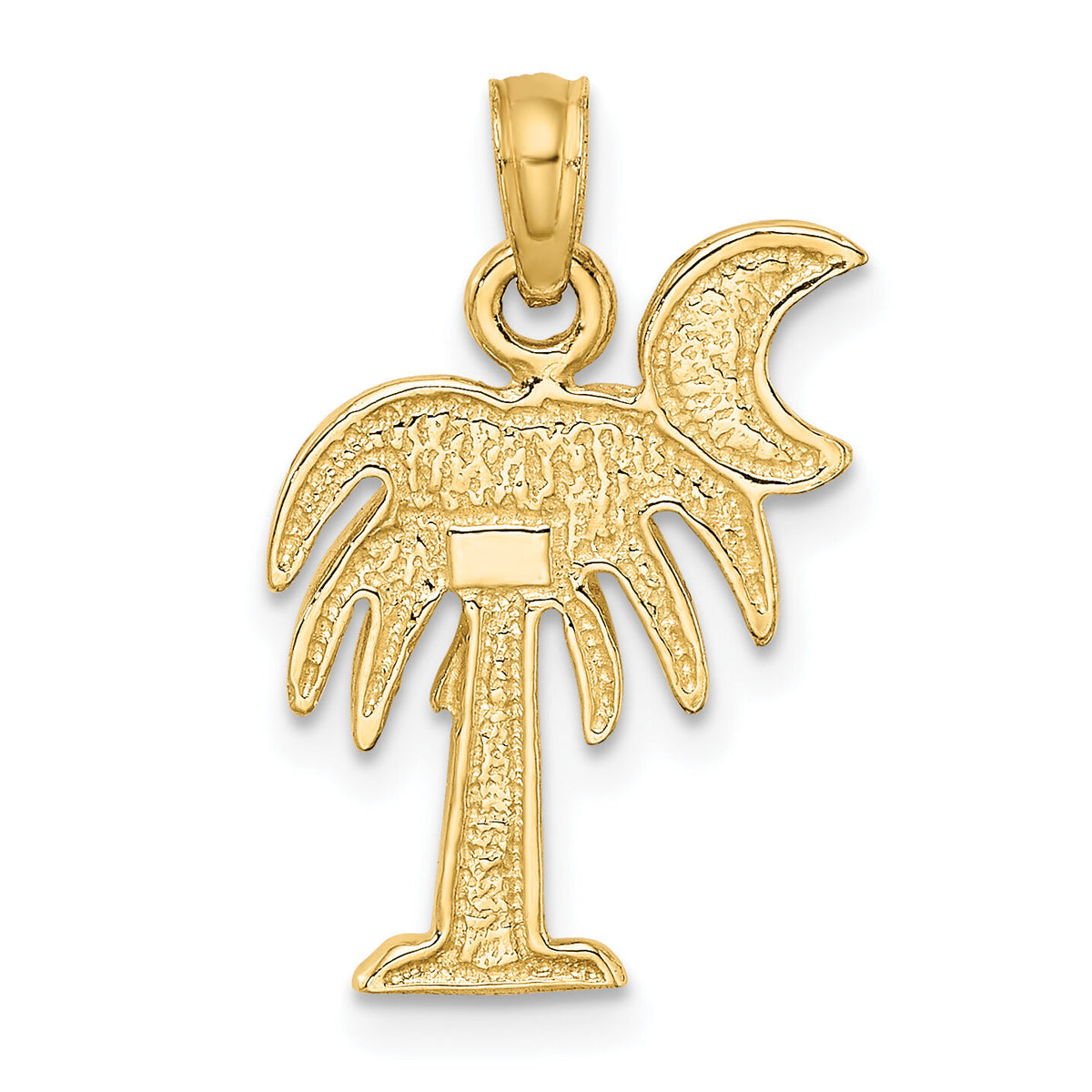 10K Polished Charleston Palm Tree Charm-10K8059