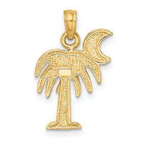 10K Polished Charleston Palm Tree Charm-10K8059