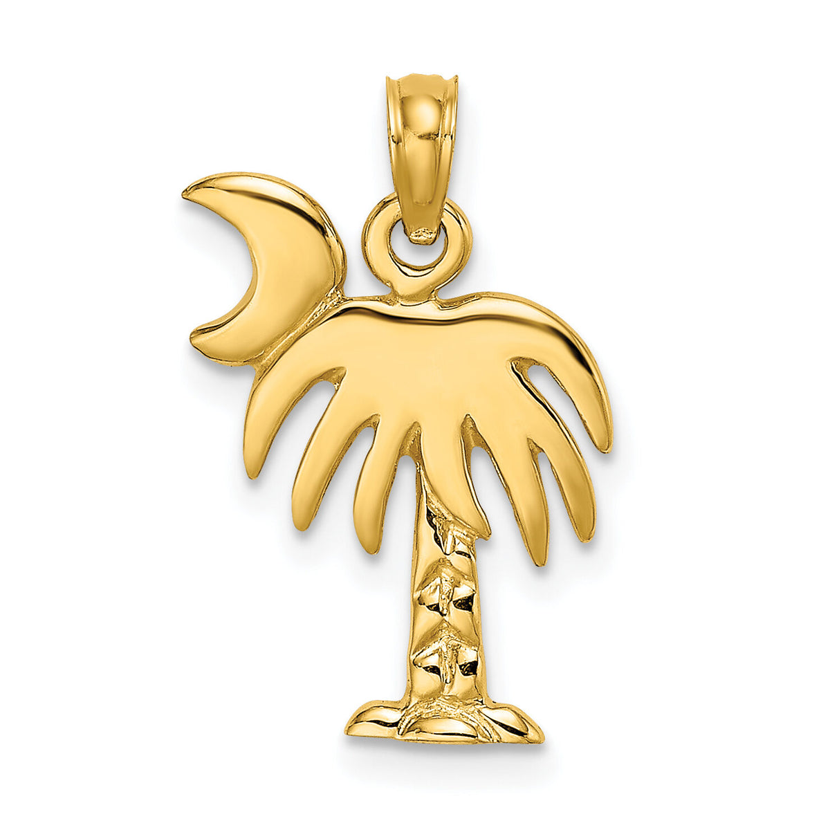10K Polished Charleston Palm Tree Charm-10K8059