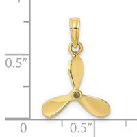 10K 3-D w/ 3 Blades Propeller Charm-10K8064