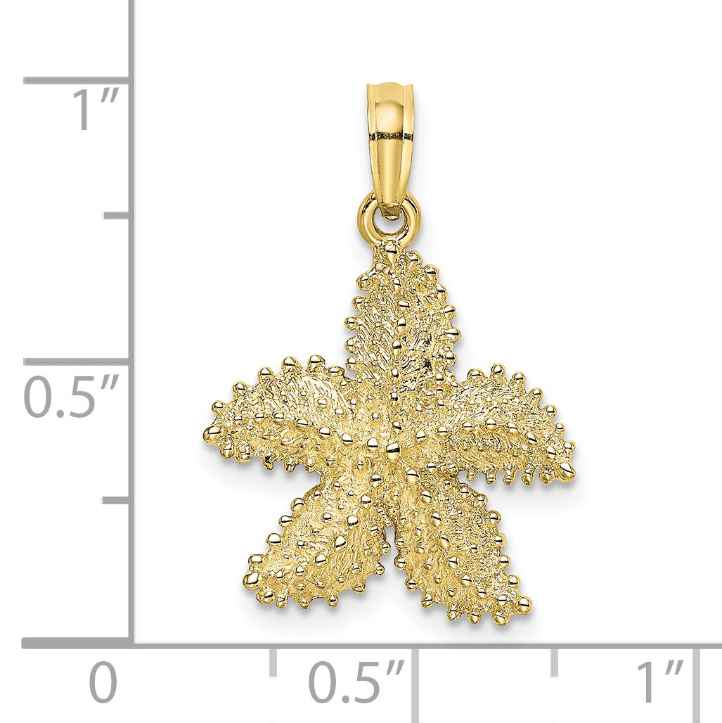 10K Beaded Starfish Charm-10K8067