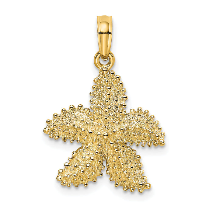 10K Beaded Starfish Charm-10K8067