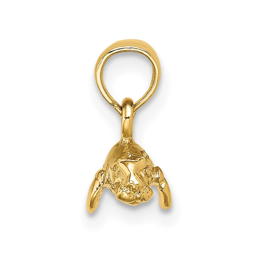 10K 3-D Polished Mini Manatee Charm-10K8145