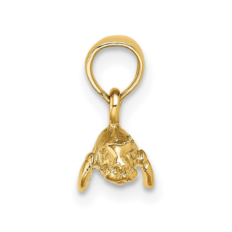 10K 3-D Polished Mini Manatee Charm-10K8145