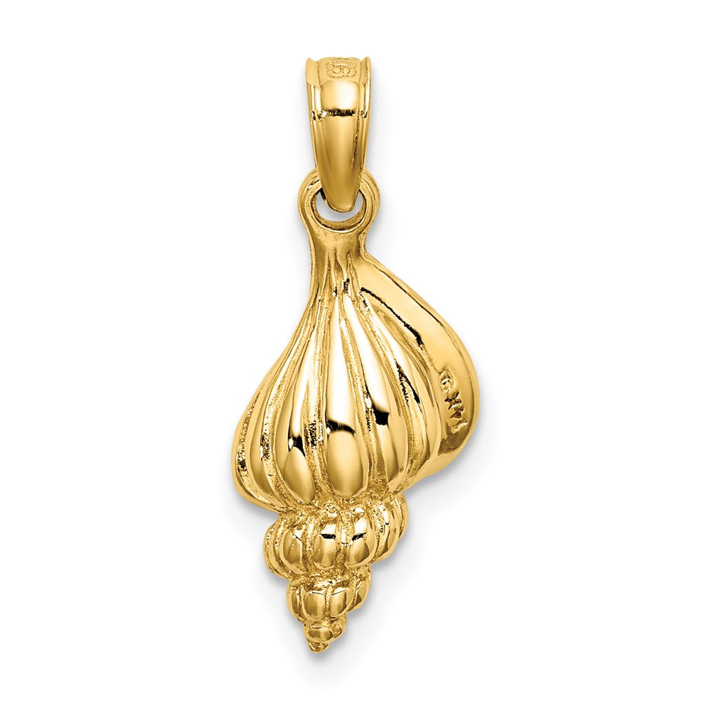 10K 3-D Mini Precious Wentletrap Shell Charm-10K8161