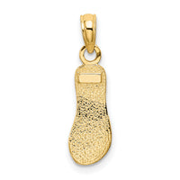 10K Textured Straps Single Flip-Flop Charm-10K8251