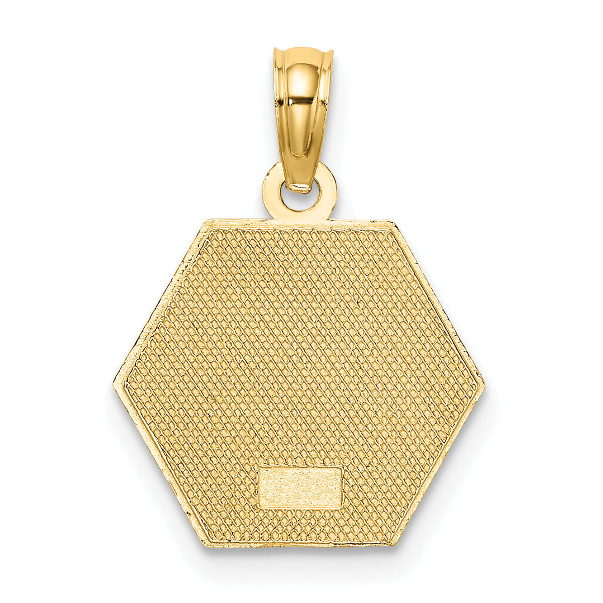 10k Medical Disc Pendant-10K8314
