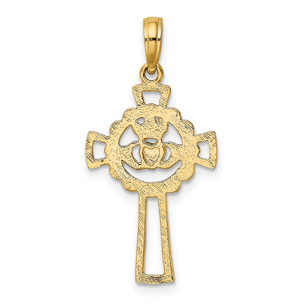 10K Claddagh Cross Charm-10K8335