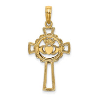 10K Claddagh Cross Charm-10K8335