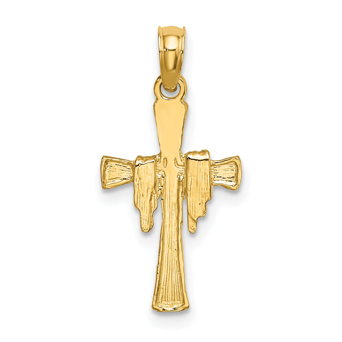 10K Cross w/ Drape Charm-10K8344