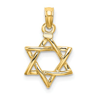 10K Polished Star Of David Charm-10K8356