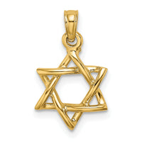 10K Polished Star Of David Charm-10K8356