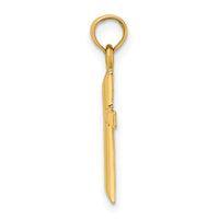 10K Polished Cross Charm-10K8375