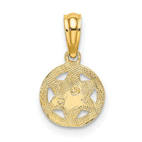 10K Engraved Star Of David Charm-10K8387