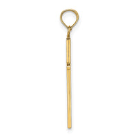 10k Polished Cross Pendant-10K8404