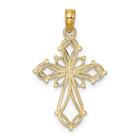 10K Cut-Out Fancy Cross Charm-10K8417