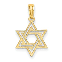 10K Polished Star Of David Charm-10K8418
