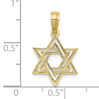 10K Polished Star Of David Charm-10K8418