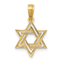 10K Polished Star Of David Charm-10K8418