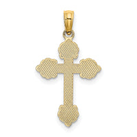 10K Polished and Textured Fancy Cross Charm-10K8420